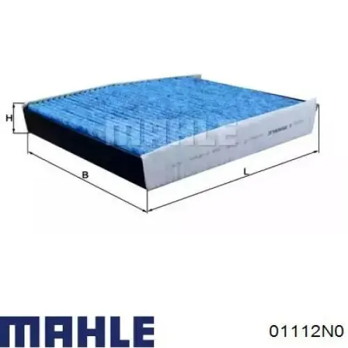 Комплект поршневых колец на 1 цилиндр, стандарт 01112N0 Mahle Original