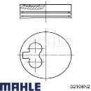 Кольца поршневые на 1 цилиндр, 2-й ремонт (+0,50) MAHLE 02108N2 Кольца поршневые на 1 цилиндр, 2-й ремонт (+0,50) MAHLE 02108N2