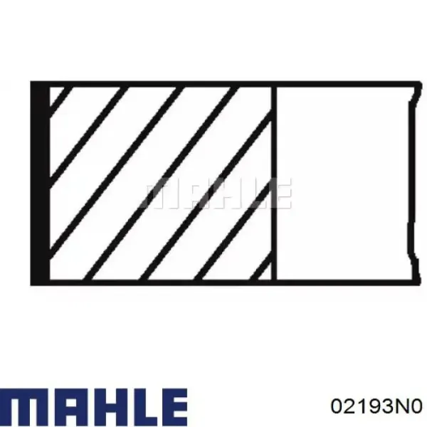 Комплект поршневых колец на 1 цилиндр, стандарт 02193N0 Mahle Original