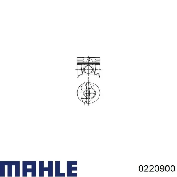 Поршень на 1 цилиндр 0220900 Mahle Original