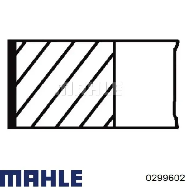 Поршень на 1 цилиндр, 2-й ремонт 0299602 Mahle Original