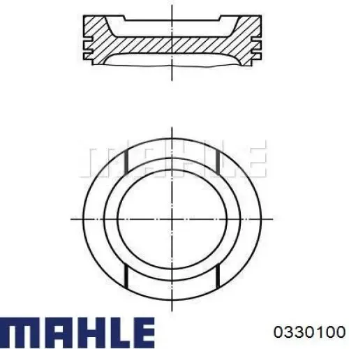 Поршень на 1 цилиндр 0330100 Mahle Original