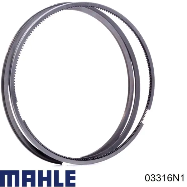 Кольца поршневые на 1 цилиндр, 1-й ремонт (+0,25) 03316N1 Mahle Original