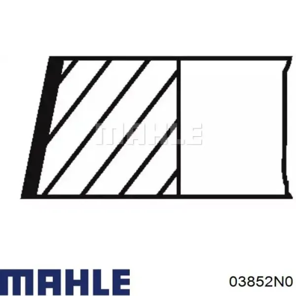 Комплект поршневых колец на 1 цилиндр, стандарт 03852N0 Mahle Original