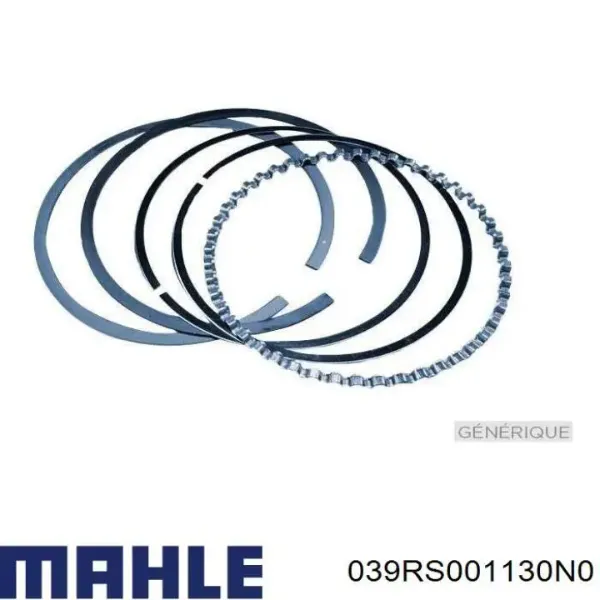 Комплект поршневых колец на 1 цилиндр, стандарт 039RS001130N0 Mahle Original