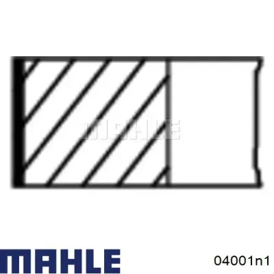 Кольца поршневые на 1 цилиндр, 2-й ремонт (+0,65) MAHLE 04001N1