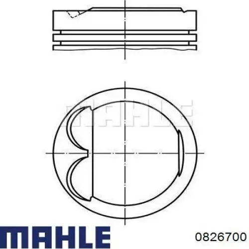 Поршень на 1 цилиндр 11251740610 BMW