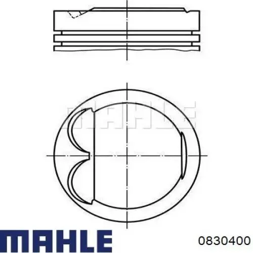 Поршень на 1 цилиндр 0830400 Mahle Original