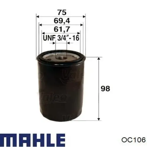 Масляный фильтр OC106 Mahle Original