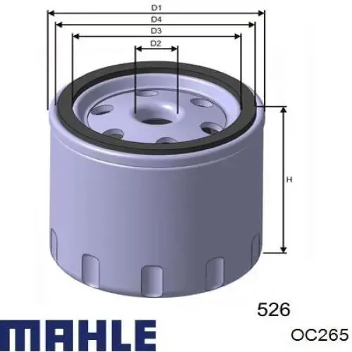 Масляный фильтр OC265 Mahle Original