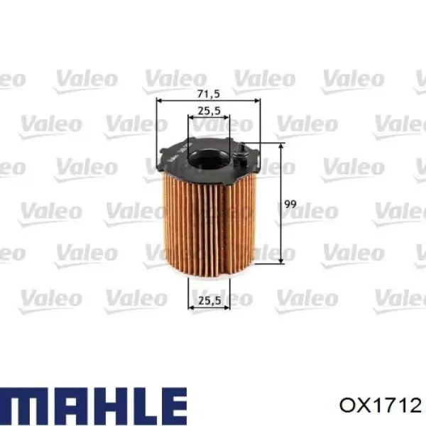 Фильтр масла Mahle Original OX1712