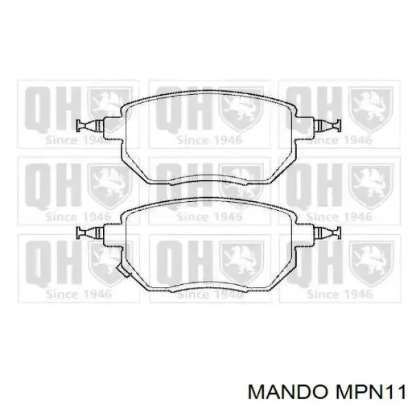 Передние тормозные колодки MPN11 Mando