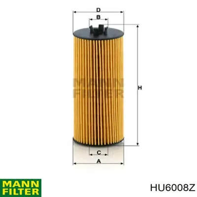 Фильтр масляный MANN HU6008Z