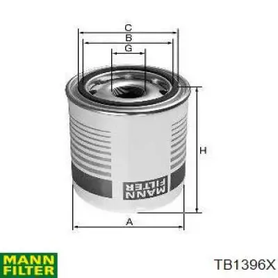 Фильтр осушителя воздуха (влагомаслоотделителя) (TRUCK) MANN TB1396X