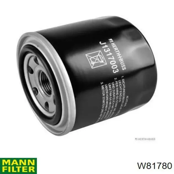 W81780 Mann-Filter Масляный фильтр двигателя