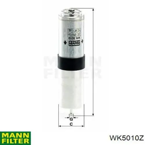 Топливный фильтр WK5010Z Mann-Filter