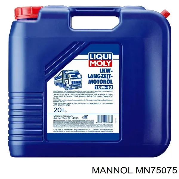 Моторное масло MN75075 Mannol
