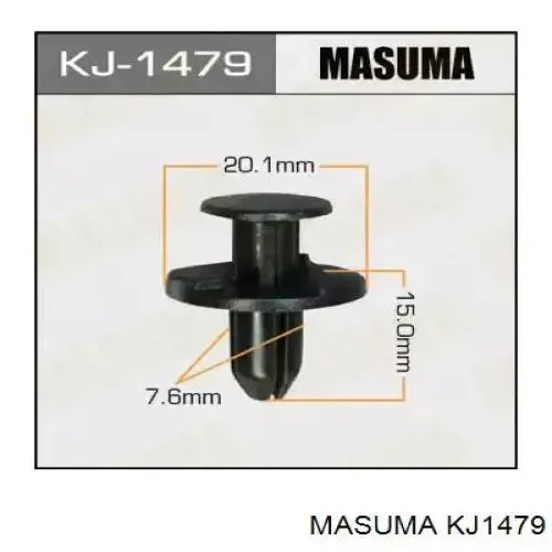 Клипса защиты днища KJ1479 Masuma