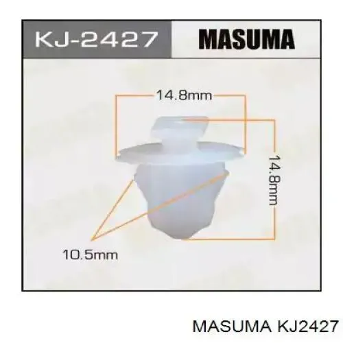 Пистон крепления подкрылок KJ2427 Masuma