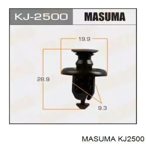 Клипса защиты днища 11414 MAK