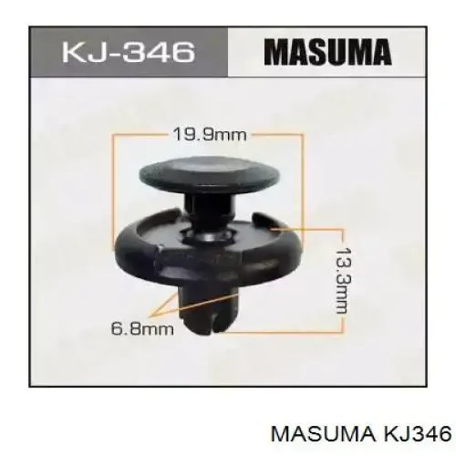 Пистон крепления подкрылок KJ346 Masuma
