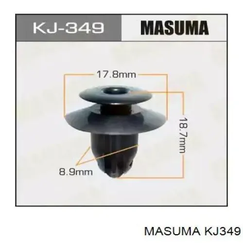 Клипса крепления накладок порогов KJ349 Masuma