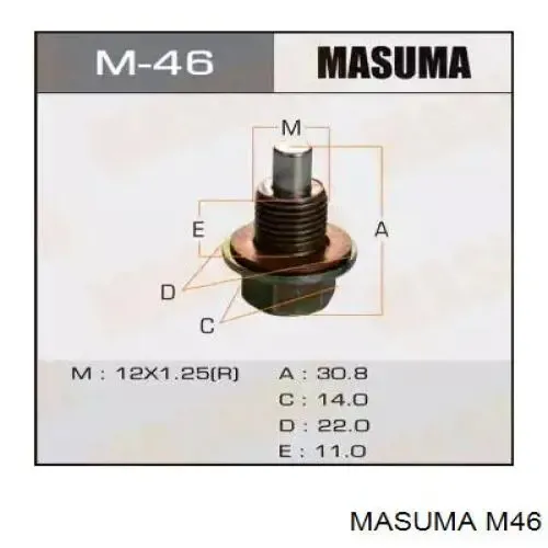 Пробка поддона двигателя M46 Masuma