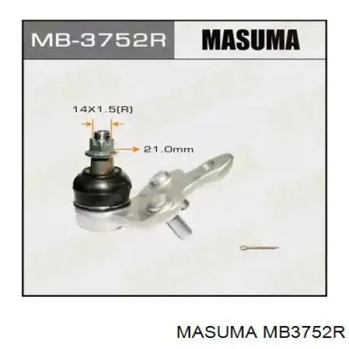 Нижняя правая шаровая опора MB3752R Masuma