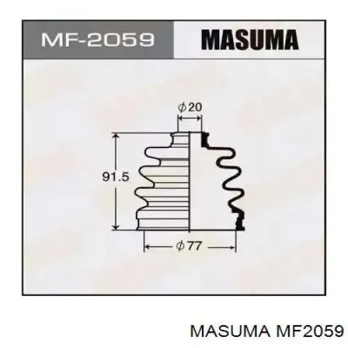 Пыльник ШРУСа наружный MF2059 Masuma
