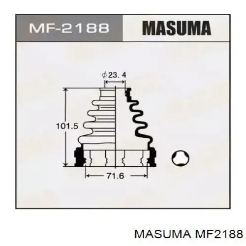 Пыльник ШРУСа внутренний MF2188 Masuma
