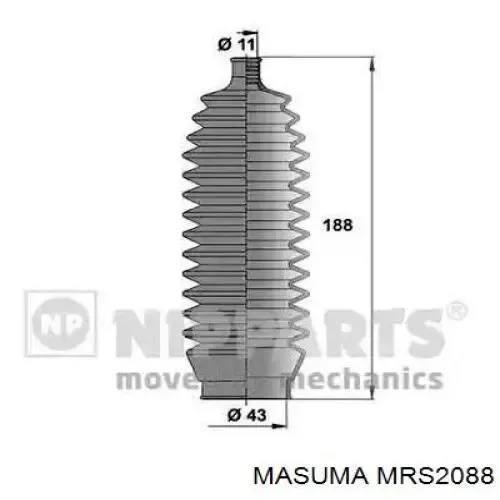 Пыльник рулевого механизма (рейки) правый MRS2088 Masuma