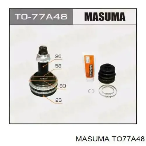 ШРУС наружный передний правый TO77A48 Masuma