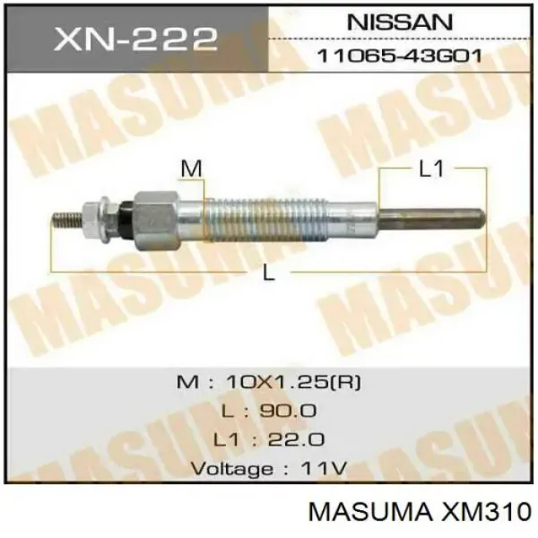 Свечи накала XM310 Masuma