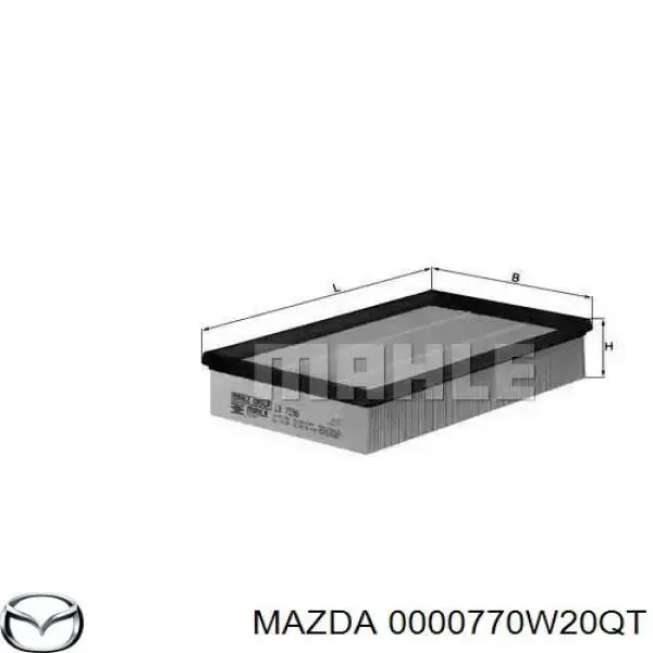 Моторное масло 0000770W20QT Mazda