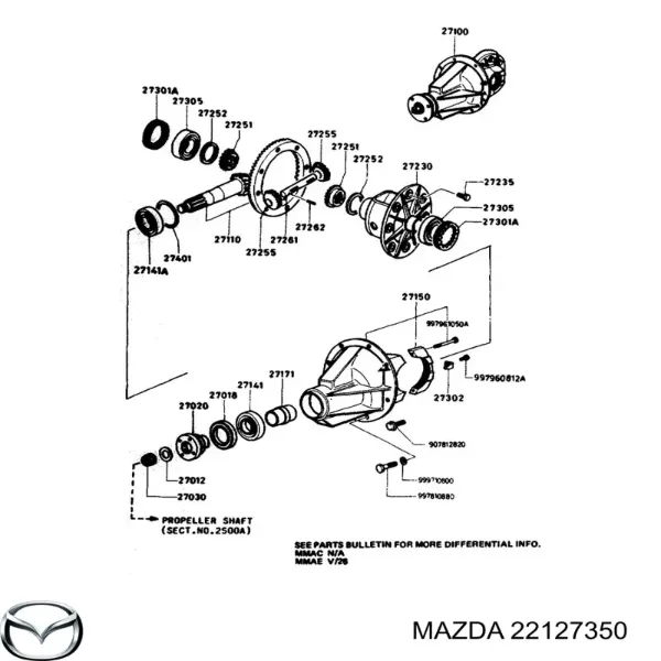 Подшипник КПП Mazda 626 V
