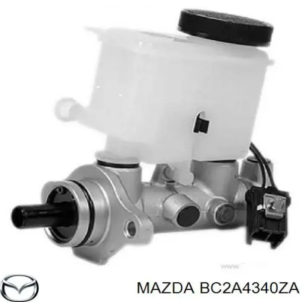 Главный тормозной цилиндр BC2A4340ZA Mazda