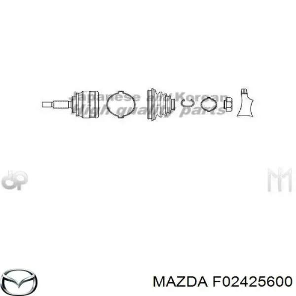 Левая полуось Mazda 323 F IV