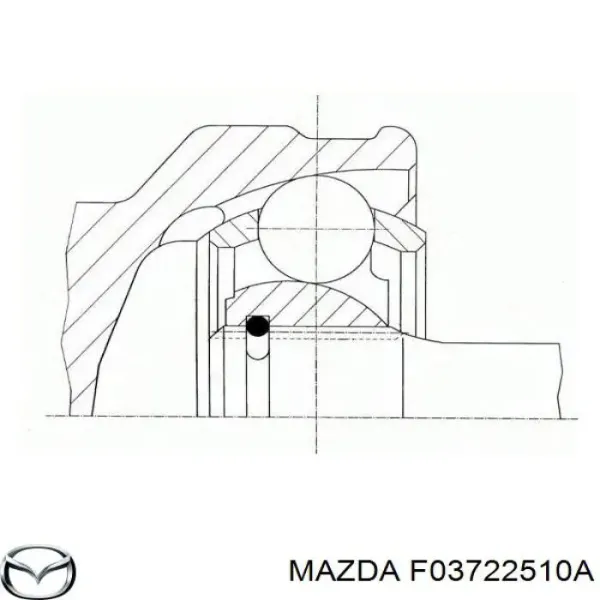 ШРУС наружный передний F03722510A Mazda