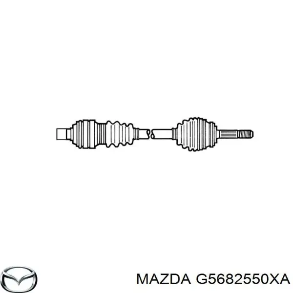 Правая полуось G5682550XA Mazda