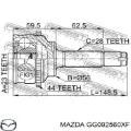 Левая полуось Mazda 626 GF
