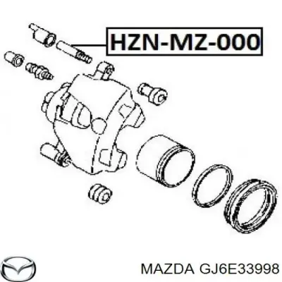 Направляющая суппорта переднего MAZDA GJ6E33998
