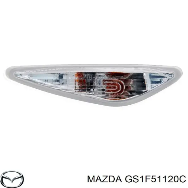 Повторитель поворота на крыле правый GS1F51120F Mazda