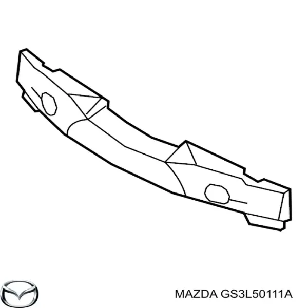 Абсорбер переднего бампера GS3L50111A Mazda