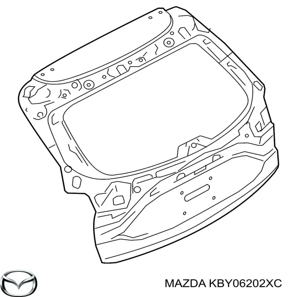 KBY06202XC Mazda Дверь задняя (багажная 3/5-я (ляда)
