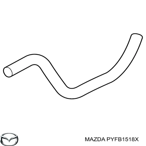 Патрубок радиатора PYFB1518X Mazda