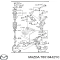 Сайлентблок переднего верхнего рычага MAZDA T0013442YC