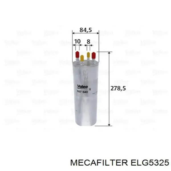 Топливный фильтр ELG5325 Mecafilter
