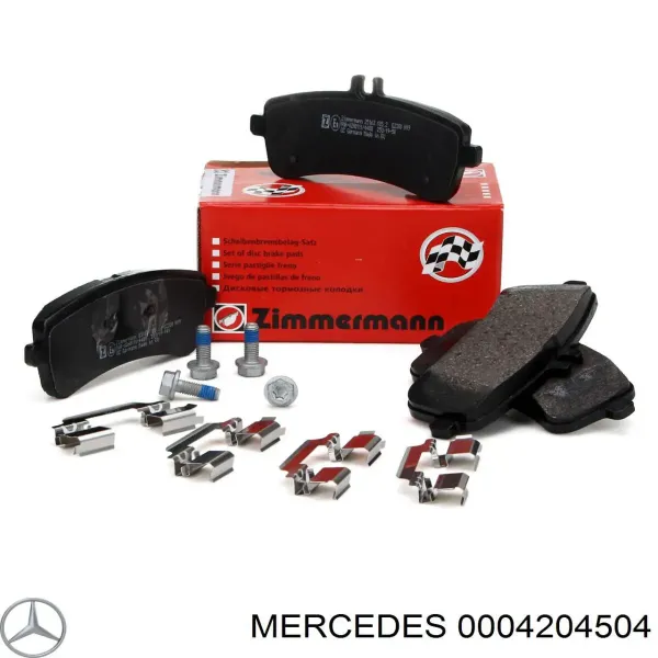 Задние тормозные колодки 0004204504 Mercedes