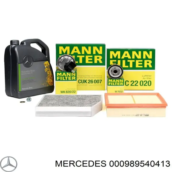 Моторное масло 000989540413 Mercedes