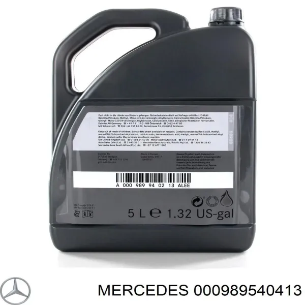 Моторное масло 000989540413 Mercedes